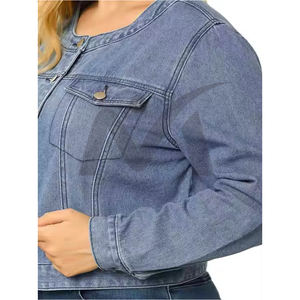 Abrigos vaqueros deportivos impermeables 2025 para mujer, nueva chaqueta colorida de talla grande para mujer, chaqueta vaquera de estilo deportivo - Product Image 5