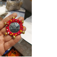 Patchs brodées miroir avec cloches féeriques, 100 pièces, fabrication personnalisée, convient pour les sacs et les textiles de maison