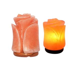 High Quality Eco-Friendly Pink Rose <b>Salt</b> <b>Lamp</b> with Carved Design for Air Purifying Includes Cord and <b>Bulb</b>-Sian Enterprises - Product Image 3