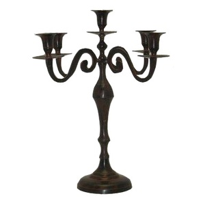 Candelabro decorativo con acabado plateado de diseño atractivo para el hogar, hotel, catering y accesorios de decoración. - Product Image 5