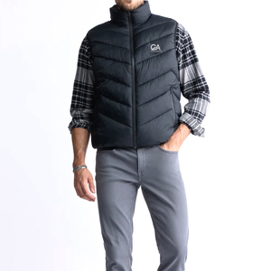 Gilet chaud matelassé pour hommes 100% haute qualité hommes hiver coupe-vent gilet vêtements d'extérieur décontracté matelassé sans manches gilet - Product Image 2