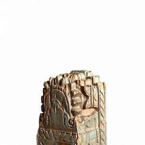 Corbeille murale en bois vintage indien, sculptée à la main, décoration architecturale, style rustique antique, intérieur de maison, assortiment, 1 conteneur - Product Image 3