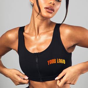 Vente en gros de soutien-gorge de sport à fermeture éclair top ventes, vêtements de fitness, soutien-gorge de sport d'entraînement pour femmes - Product Image 1