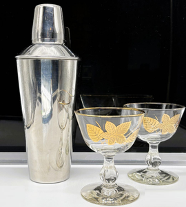 ชุดเครื่องปั่นผสมค็อกเทลสำเร็จรูปทำมือชุดเครื่องมือสำหรับบาร์งานปาร์ตี้ที่บ้านดีไซน์แกะสลักทำมือทำจากเงิน - Product Image 6