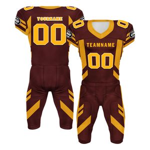 Uniforme de fútbol americano de manga corta de talla grande y color personalizado de diferentes estilos Conjunto de secado rápido - Product Image 2