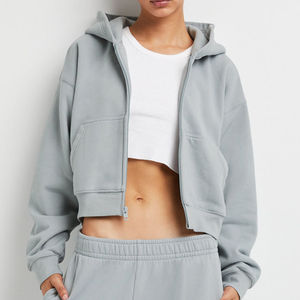 2025 nueva llegada mujeres Slim Fit Pullover Hoodie OEM tamaño personalizado manga larga cálido invierno Color sólido Hoodie - Product Image 6