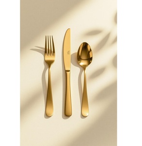 Juego de cubiertos de acero inoxidable con acabado Dorado, la armonía perfecta de brillo, elegancia y calidad eterna - Product Image 4