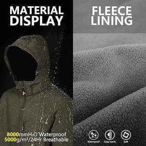 Chaqueta Softshell personalizada para hombre de Boomletcorp de alta calidad 100% tela de lona Original cómoda cálida para invierno - Product Image 2