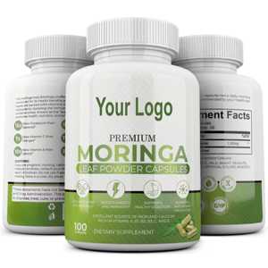 Capsules de Moringa de marque privée OEM Capsule de Moringa d'extrait de plante naturelle pour hommes et femmes disponibles au prix de gros - Product Image 2