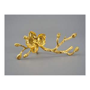 Anneaux de serviette en or les plus vendus anneaux de serviette en métal ronds de serviette lot de 4 pour mariage, fête de réglage de table - Product Image 3