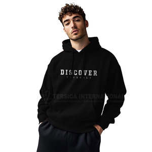 Cómoda Sudadera con capucha para hombre, sudadera informal mezclada de algodón para actividades al aire libre, Sudadera con capucha elegante de tela suave para hombre - Product Image 1