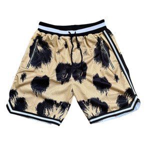 Pantalones cortos deportivos para hombre, pantalones cortos de baloncesto de malla, todos los equipos, nombres y números, pantalones cortos de baloncesto con bolsillos con cremallera - Product Image 1