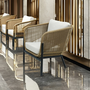 Sillón Moderno y Cómodo Bioni con Cojín, Silla Cómoda para Sala de Estar, Oficina en Casa, Hotel, Estructura Metálica - Product Image 1
