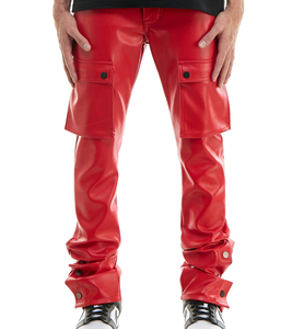 Top best fashion Quality Latest Design Men <b>Leather</b> <b>Pants</b> Wholesale Design Your Own Logo Men Washed top <b>Leather</b> <b>Pants</b> - Product Image 5