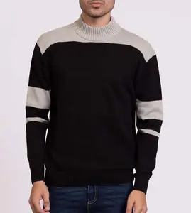 Vente en gros de nouvelles ventes de pulls tricotés respirants à séchage rapide pour hommes chandails de vêtements de sport pour hommes de couleur unie fabriqués en usine - Product Image 1