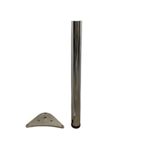 Piede in Acciaio per Tavoli Diametro 60 cm, 71 Colore Cromo - Product Image 1