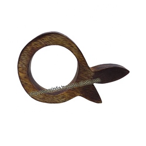 Unique Design Superior Quality <b>Wooden</b> <b>Napkin</b> <b>Ring</b> Holder in Different Tone for Wedding Home Table Decor - Product Image 3