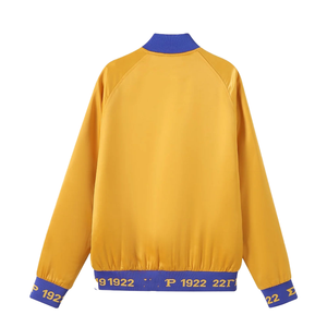 Sigma Gamma Rho Sorority and Fraternity Embroidery Women Satin <b>Jacket</b> | SGR Sorority Embroidered Ladies Custom Style Silk <b>Jacket</b> - Product Image 2