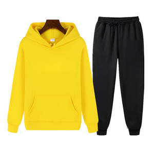 Logo personnalisé survêtements de haute qualité pantalons de survêtement à capuche ensembles de jogger 100% coton 300 350 400 gsm survêtements pour unisexe - Product Image 2