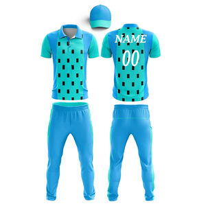 Kit de uniforme de cricket Jersey sublimado y conjunto de pantalones costura duradera tela cómoda adecuada para jugadores - Product Image 1