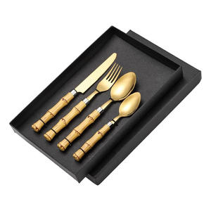 Ensemble de couverts en acier inoxydable tendance couverts de restaurant cuillères en argent fourchettes couteaux meilleur prix pour l'acier miroir fini - Product Image 5