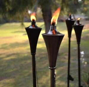 Torche de jardin en métal de conception classique fini antique pour les décorations d'éclairage de jardin de pelouse extérieure torches à huile de jardin - Product Image 6