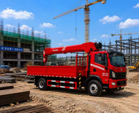 Camion grue diesel manuel Shacman 8x4, moment de charge élevé (40T.M), hauteur de levage de 18 m pour la construction et la logistique
