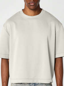 เสื้อยืดโอเวอร์ไซส์ทำจากผ้าฝ้ายเทอร์รี่ใส่ได้ทั้งชายและหญิงเสื้อยืด300GSM บ็อกซี่ฟิตไซส์ใหญ่พิเศษ - Product Image 3