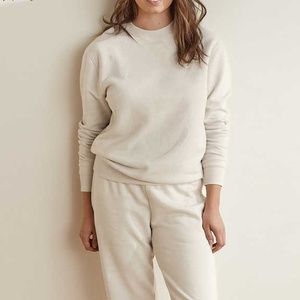 Nouveauté 2026 Ensemble de survêtement en coton Ensemble de sweat-shirts en coton biologique 100% Vêtements d'hiver pour femmes Survêtements pour femmes - Product Image 1
