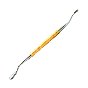 Gold Handle Dual-Ended Dental Bone <b>File</b> Stainless Steel with Sharp Blades Oral Surgical Instruments Set Manual <b>Power</b> Source - Product Image 2