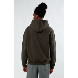 Vente directe d'usine OEM, sweats à capuche avec impression en relief, nouvelle arrivée, vêtements d'extérieur, sweats à capuche de couleur unie avec impression en relief, sweats à capuche surdimensionnés - Product Image 3