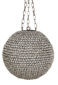 BEADED DOUBLE DOME CHANDELIER , <b>CEILING</b> BEADED <b>LIGHT</b> - Product Image 3