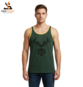 Débardeurs en coton 100% de qualité supérieure, tricotés, décontractés, sans manches, pour hommes - Prix d'usine, vente chaude, logo privé - Product Image 1