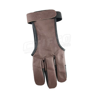 Gants de tir à l'arc avec logo personnalisé en gros Nouveaux gants de tir sportif en cuir au prix d'usine - Product Image 4