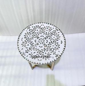 โรงงานอินเดียราคาขายส่งออกแบบใหม่แม่มุก/เรซิ่น/MDF/โลหะโต๊ะกาแฟหลายสีMOPตกแต่งโต๊ะกาแฟ - Product Image 4