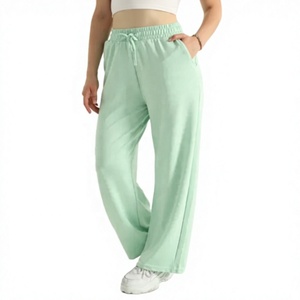 Custom Logo Wholesale Winter Breathable Fleece <b>Harem</b> Fitness Women Joggers Pockets Lounge Pants Yoga Workout Running Sweatpants - Product Image 4