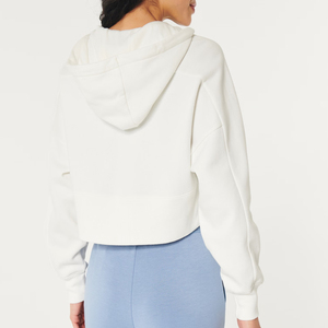 Sudadera con capucha de tendencia superior para mujer, venta al por mayor, estilo informal de fábrica liso, sudadera lavable de tu marca para mujer - Product Image 3