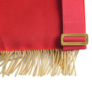 Delantal Masónico de Lujo Bordado a Mano con Precio de Mayoreo, Personalizado, con Imán Incorporado, Tela de Alta Calidad - Product Image 4