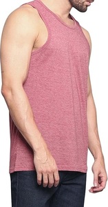 Wholesale Men Muscle Tank Super Comfortable Tanks 100% Cotton Imported Pull on Closure <b>Machine</b> Wash Sourcing From Bangladesh - Product Image 5