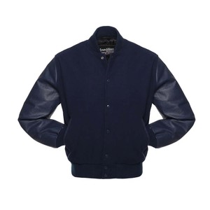 Chaqueta universitaria de chenilla de cuero PU de alta calidad, diseño Vintage Hip Hop personalizado con decoración de patrón ecológica - Product Image 5