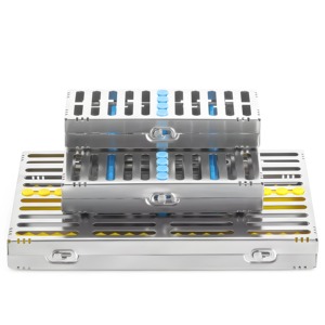 Cassette de autoclave de acero inoxidable de alta calidad, bandeja Manual, esterilización de cirugía Dental, 5/10/20 Uds., Pentax quirúrgico - Product Image 2