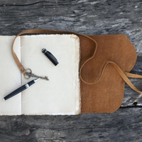 Carnet de notes en cuir vintage artisanal Al-amir, exclusif et créatif, avec serrure à clé, bords festonnés, gaufré, pour croquis, promotionnel