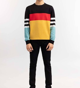 2025 Spring Autumn Cotton Sweater <b>Men</b> Heavy Loose Top Unhooded O-Neck Long Sleeve <b>Pullover</b> Sweatshirt - Product Image 2