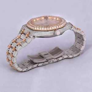 Reloj Analógico de Cuarzo de Lujo con Precisión Impecable, Adornado con Piedras de Moissanita, Elegante para Mujer - Product Image 4