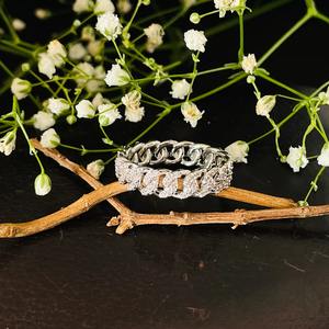 แหวนทองคำแท้ 14K ประดับเพชร ดีไซน์หรูหรา สำหรับผู้หญิง ฉลองวันครบรอบ - Product Image 5