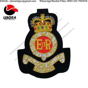 Écusson brodé en fil d'argent britannique de haute qualité, style blazer écossais de Tyne et derrière, personnalisable, à coudre, badge en dentelle UBORA - Product Image 2