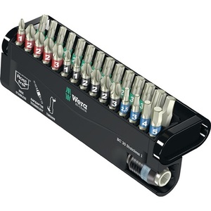 30-Piece Stainless Steel <b>Screwdriver</b> Bit Set PH/PZD/TX WERA BC 30 - Product Image 1