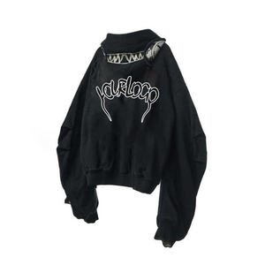 เสื้อฮู้ดสำหรับผู้ชายเสื้อสวมหัวเปิดไหล่ตกแบบพอดีตัวผ้าคอตตอน100% สั่งทำสีตามต้องการเป็นมิตรต่อสิ่งแวดล้อม - Product Image 3