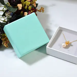 Caja de papel de joyería personalizada, regalos de San Valentín, caja de papel de joyería personalizada, barata