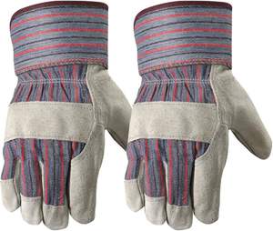 Gants de sécurité de travail en cuir de vachette de qualité supérieure Protection industrielle Gants de gréeur de travail à manchette robuste - Product Image 1